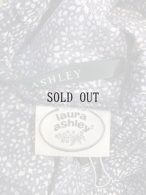 画像8: "Laura ashley" ネイビー系 花柄 フレア スカート[19965]