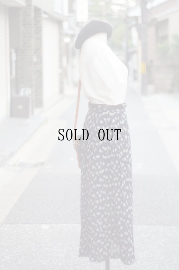 画像11: ”PER-QUANIO” 無地 白 半袖 ブラウス ラウンドネック レース 比翼[19975]