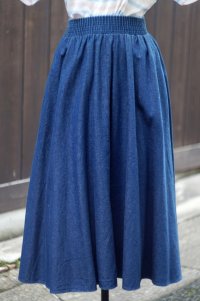 "Tumblevieeds" US デニム スカート フレア w52〜85cm[20022]
