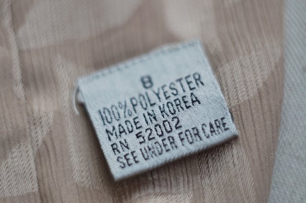 画像7: "Liz claiborne"  ベージュ系  五分袖 レトロワンピース ノーカラー パフスリーブ[20010]