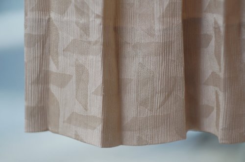 他の写真1: "Liz claiborne"  ベージュ系  五分袖 レトロワンピース ノーカラー パフスリーブ[20010]