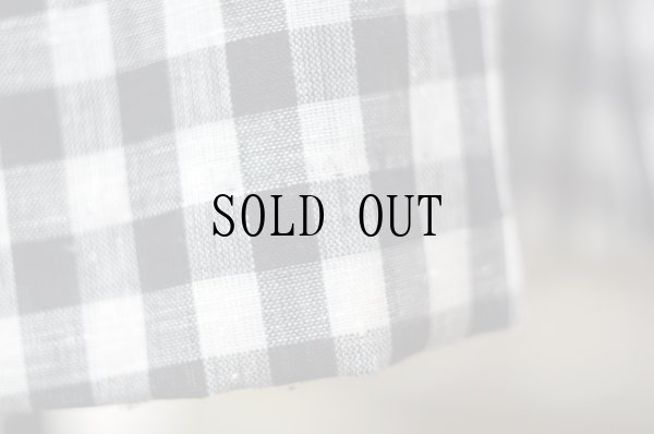 画像5: ギンガムチェック柄 黒×白 フレア スカート w/70cm[20012]