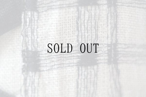 画像7: "BERWIN&WOLFF" ベージュ×黒 チェック リネン チロルワンピース  [20013]