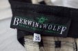 画像12: "BERWIN&WOLFF" ベージュ×黒 チェック リネン チロルワンピース  [20013]