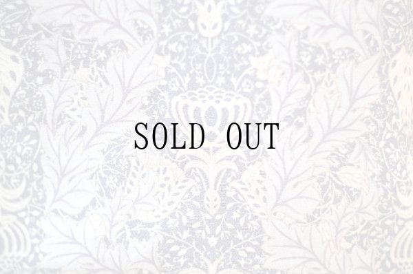 画像6: "Victoria＆Albert Museum" グレー系 ウィリアムモリス柄 半袖  ブラウス 丸襟 [20004]