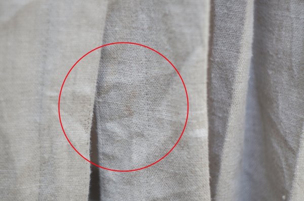 画像6: ”BASSET” ドイツ製 ベージュ  リネン 無地 チロルスカート フレア サイドボタン w70cm[20016]