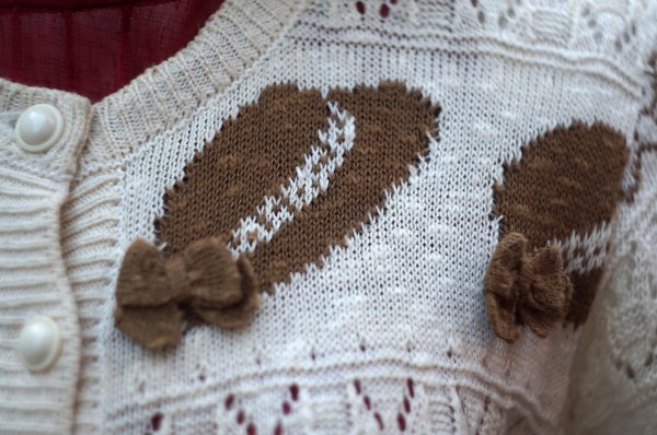 画像4: ”tomatsu” アイボリー コットン ニットリネン ニット カーディガン[20019]