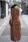 画像4: "PAM'S CLOSET" US製 コットン オレンジ系 花柄 ジャンパースカート[20024]