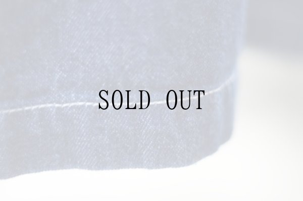 画像12: "5th.st." コットン デニム 半袖 レトロワンピース レギュラーカラー ストレッチ 胸ポケット[20038]