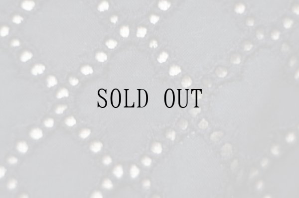 画像5: コットン 黒 半袖 ブラウス レギュラーカラー カッティングレース [20042]