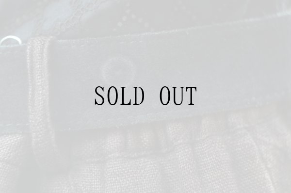 画像9: "BERWIN＆WOLEFl" EU 無地 ブラウン リネン フレア チロル スカート  w75cm[20043]