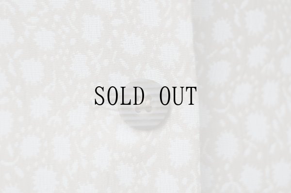 画像9: "Rosabonhenr"  ベージュ系 花柄 半袖 レトロワンピース オープンカラー[20049]