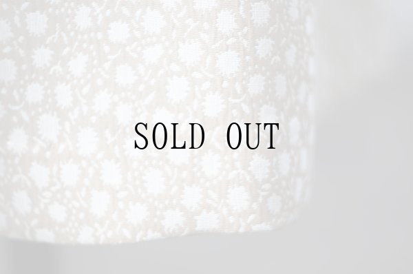 画像13: "Rosabonhenr"  ベージュ系 花柄 半袖 レトロワンピース オープンカラー[20049]