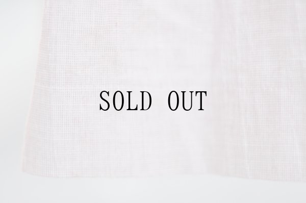 画像11: "Mademoiselle NON NON" 無地 ピンク系 コットン リネン 半袖 レトロワンピース レギュラーカラー 腰リボン くるみボタン[20120]