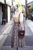 画像8: "ellesaison" 無地 ベージュ 半袖 ブラウス スタンドカラー カッティングレース 刺繍 [20127]