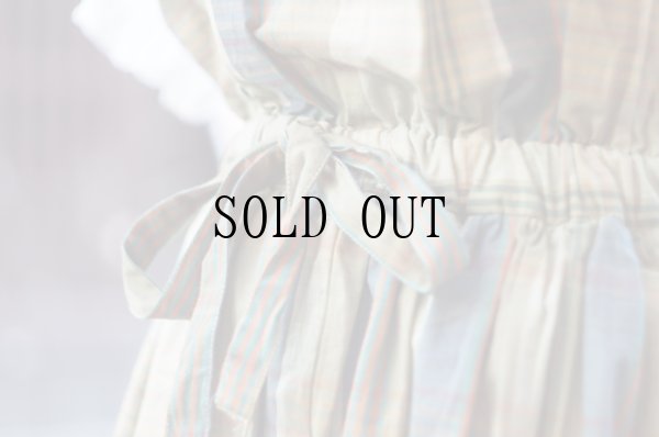 画像8: "ARISTY" コットン グリーン系 タータンチェック柄 ジャンパースカート [20132]