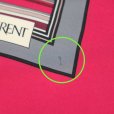 画像5: "Yves Saint Laurent イヴサンローラン" 赤系 ストライプ柄 シルク スカーフ 78cm×78cm[20083]