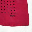 画像2: "ROPE" ワインレッド系 ドット シルク スカーフ 87cm×87cm[20089] (2)