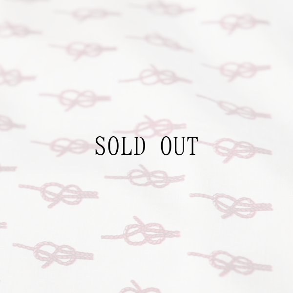 画像4: "jun ashida ジュンアシダ" グレー系 ロープ柄 シルク スカーフ 58cm×58cm[20091]