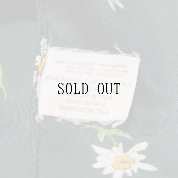 画像5: ※販売済み イタリア製 グリーン系 花柄  スカーフ 56cm×56cm[20090]