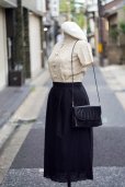 画像9: ”精三巧制” ベージュ コットン  サマーニット チャイナ カーディガン 手編み かぎ編み [20134]