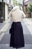 画像11: ”精三巧制” ベージュ コットン  サマーニット チャイナ カーディガン 手編み かぎ編み [20134]