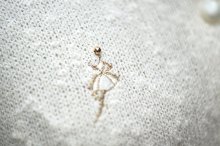 他の写真1: ”CALEANA” アイボリー コットン混ニット カーディガン ビーズ[20135]