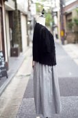 画像9: 黒  ニット カーディガン かぎ編み スカラップ[20136]