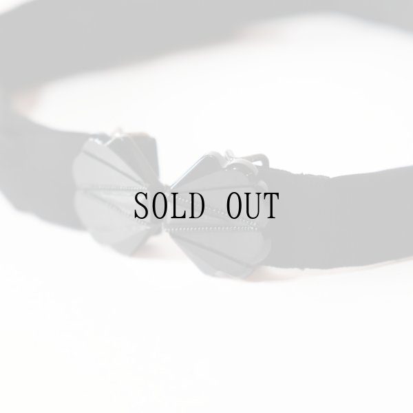 画像3: 無地 黒系 ドット アンティークベルト[20104]