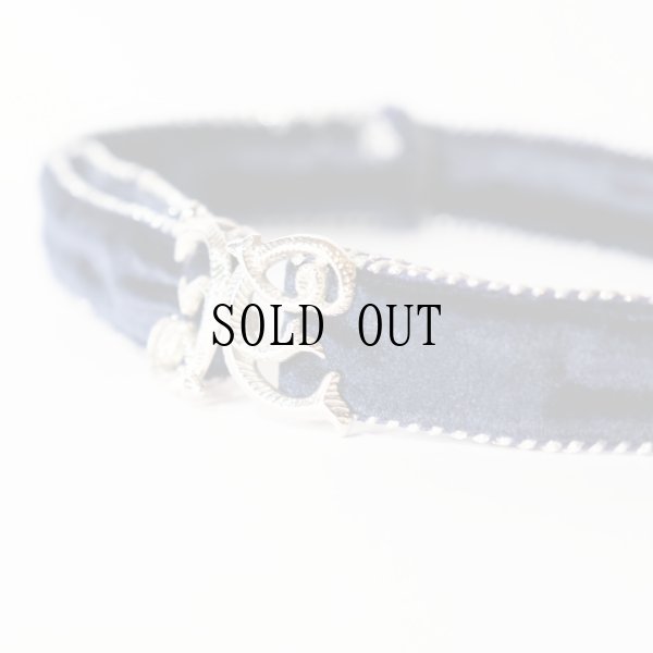 画像3: 無地 シルバー ネイビー系 アンティークベルト[20111]