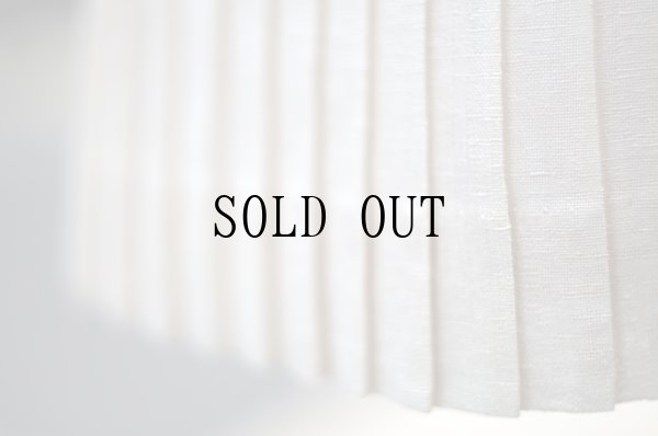 画像10: ”Seine” アイボリー 無地 半袖 レトロワンピース マオカラー プリーツ ウエストゴム [20147]