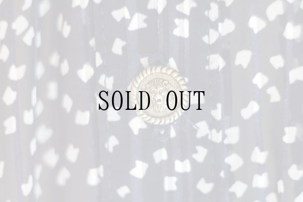 画像6: ネイビー×白 花柄×ストライプ  半袖 レトロワンピース レギュラーカラー ウエストゴム[20149]