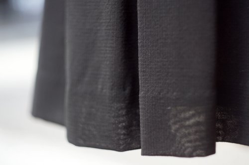 他の写真1: ブラック ウール スカート フレア  w69cm[20198]