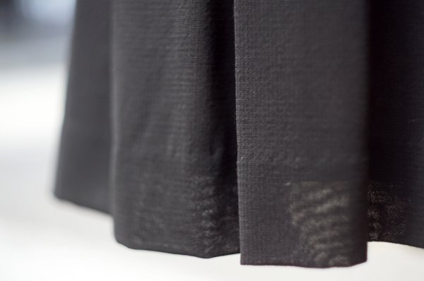 画像4: ブラック ウール スカート フレア  w69cm[20198]