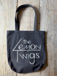 画像1: "The Lemon Twigs" バンド logo 黒 トートバッグ[20204] (1)