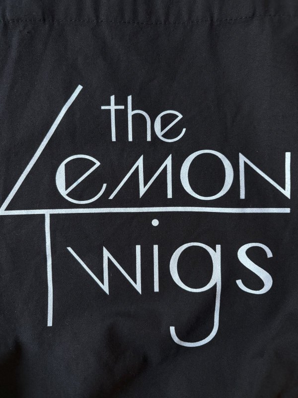 画像3: "The Lemon Twigs" バンド logo 黒 トートバッグ[20204]