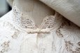 画像5: 無地 アイボリー シルク チャイナブラウス 半袖 チャイナボタン マオカラー  刺繍 [20222]
