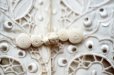 画像6: 無地 アイボリー シルク チャイナブラウス 半袖 チャイナボタン マオカラー  刺繍 [20222]