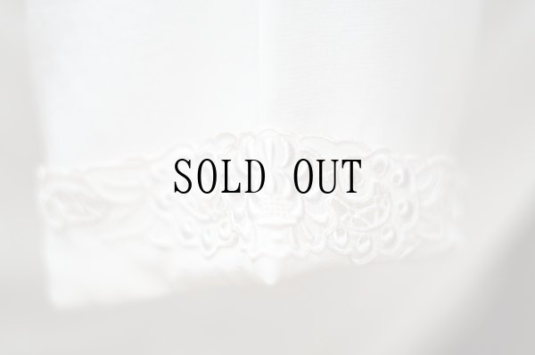 画像8: 無地 アイボリー シルク チャイナブラウス 半袖 チャイナボタン マオカラー  刺繍 [20222]