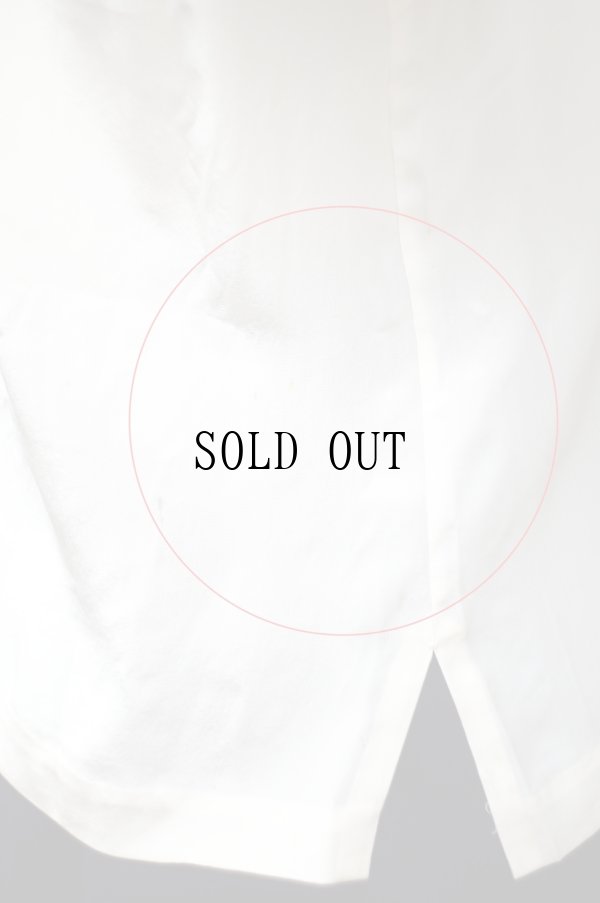 画像12: 無地 アイボリー シルク チャイナブラウス 半袖 チャイナボタン マオカラー  刺繍 [20222]