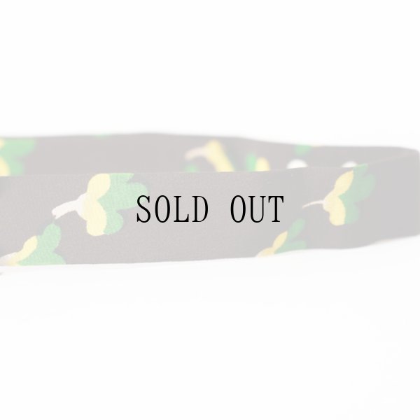 画像3: 花柄 黒系 アンティークベルト[20156]