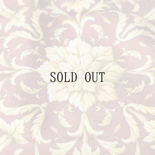 画像4: ブラウン系 装飾柄 スカーフ シルク 89cm×89cm[20171]