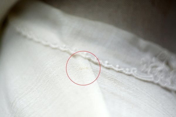 画像6: "ECHO" 無地 白 七分袖 ブラウス タイニーカラー レース ピンタック [20216]