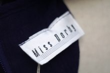 他の写真1: ※価格未設定”Miss Dorhy” US製 無地 ネイビー系 半袖 レトロワンピース ラウンドネック 花柄 ベスト風 [20218]