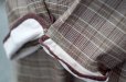 画像8: ”FASHION” グレンチェック柄 ブラウン×白 長袖 レトロワンピース 丸襟[20193]