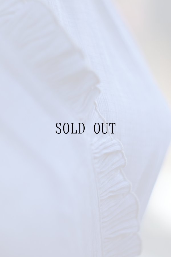 画像6: 無地 ネイビー 半袖 レトロワンピース カシュクール プリーツ フリル[20230]