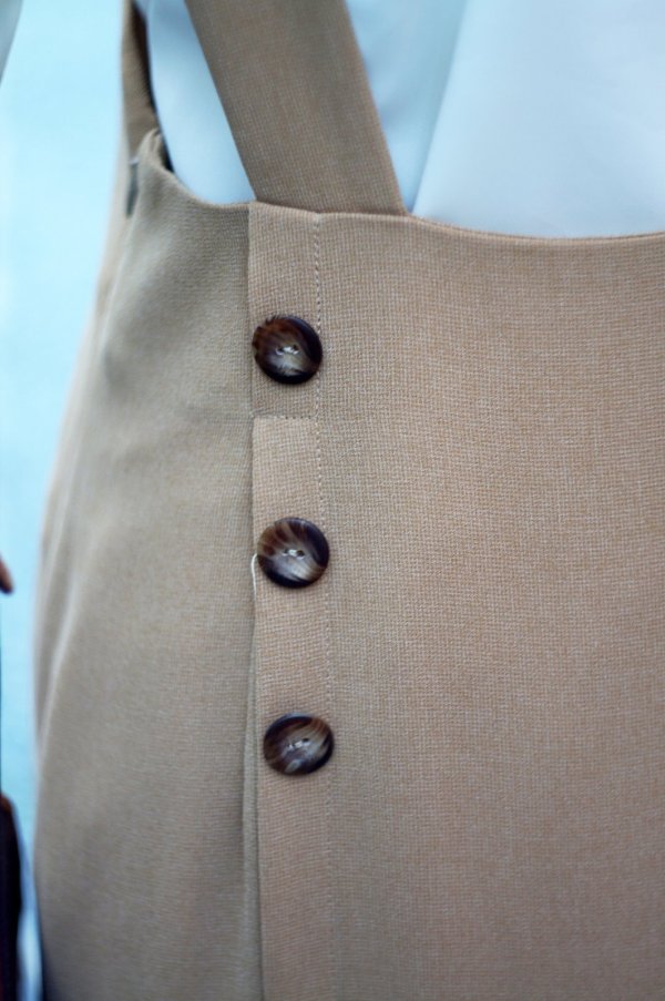 画像9: "SIXTONE PLACE" ブラウン 無地 ジャンパースカート[20192]