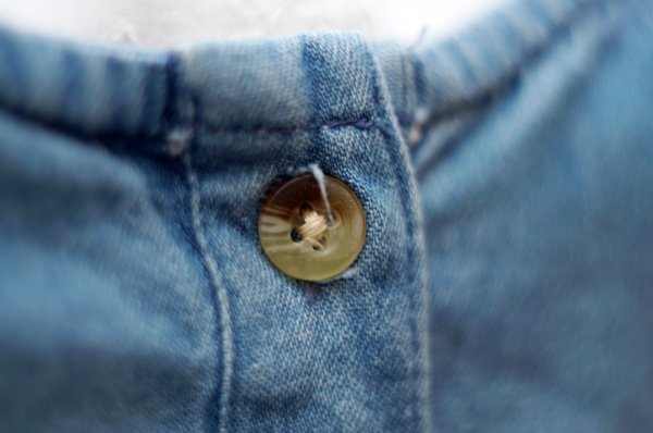 画像8: ’’Vermont’’ 袖なし デニム ジャンパースカート フロントボタン ピンタック ノーカラー[20191]