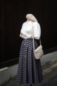 画像7: "KATAKURA" 無地 白 半袖 ブラウス レギュラーカラー 刺繍 スカラップ  [20238]