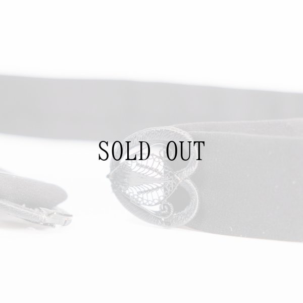 画像5: 無地 黒系 アンティークベルト[20257]